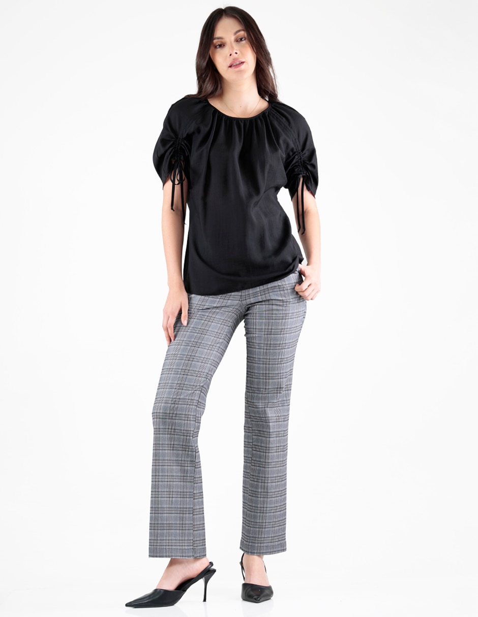Blusa manga corta para mujer