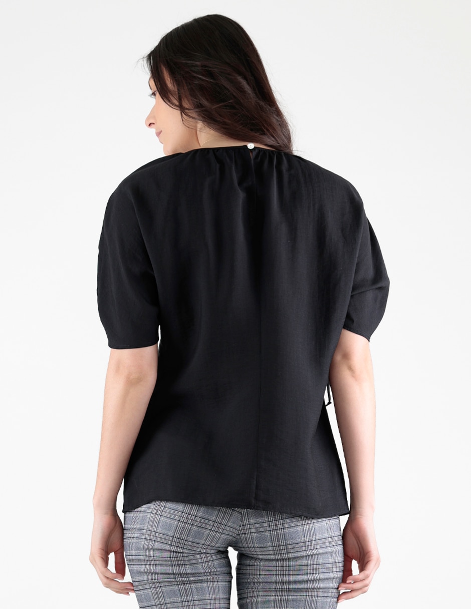 Blusa manga corta para mujer