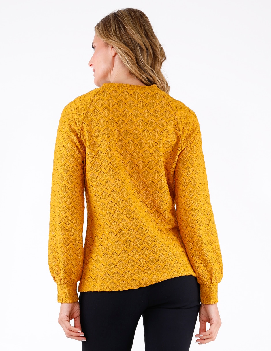 Blusa manga larga para mujer