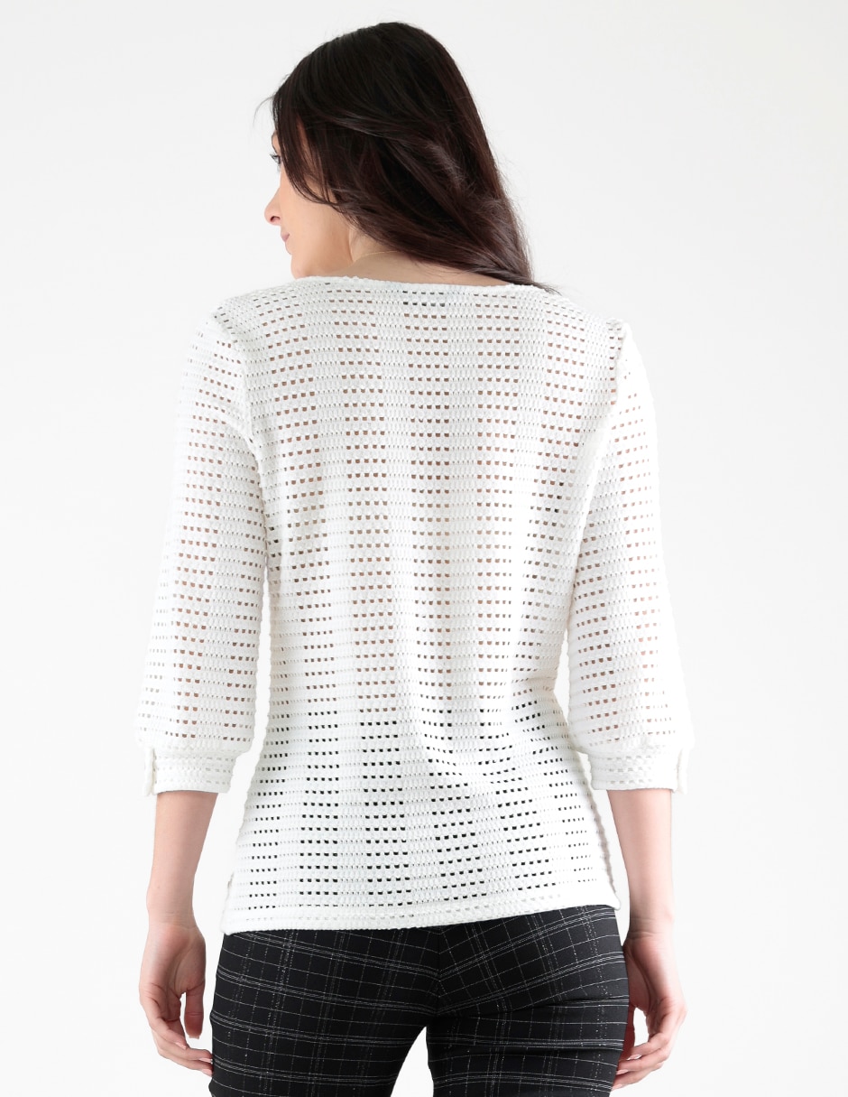 BLUSA no aplica manga 3/4 para mujer 2