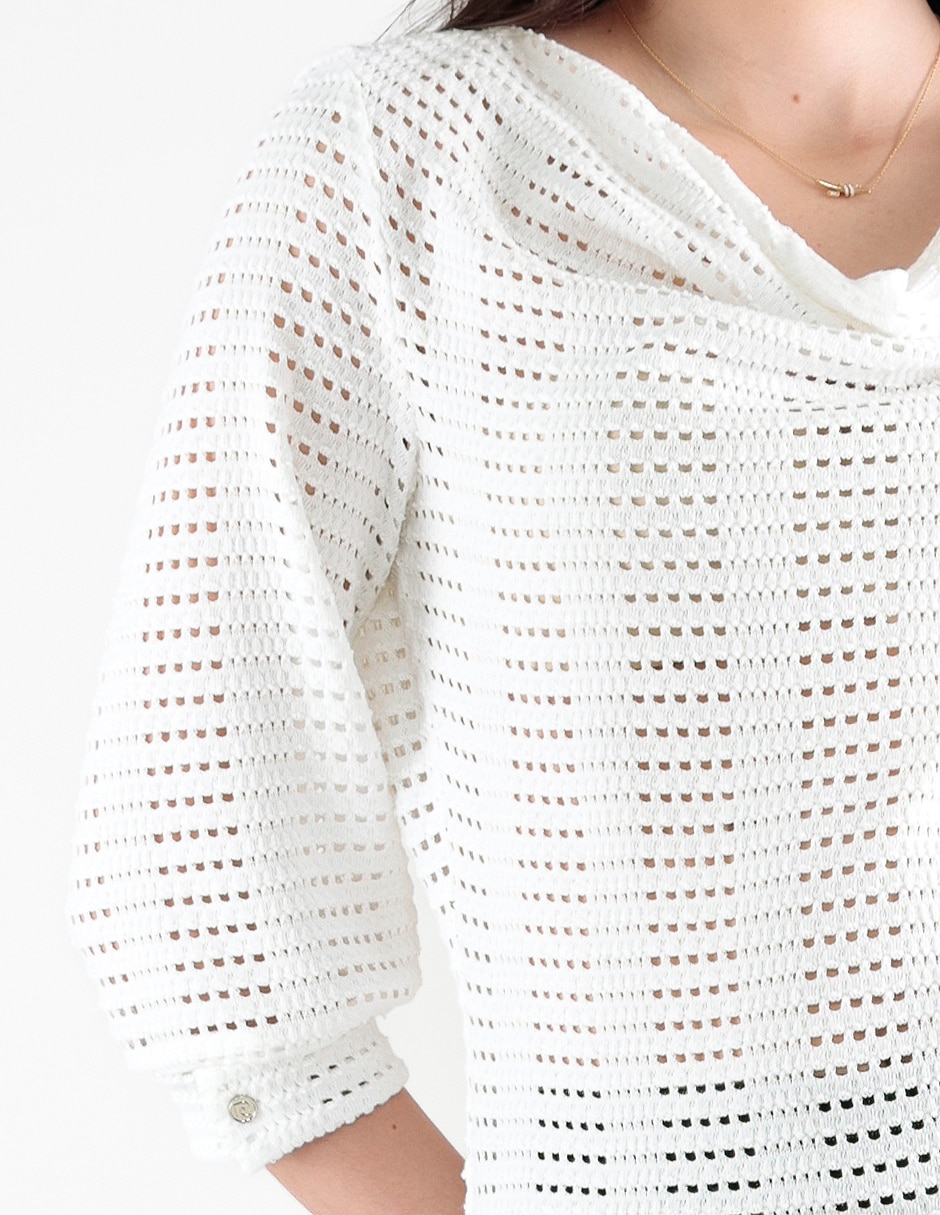 BLUSA no aplica manga 3/4 para mujer 3