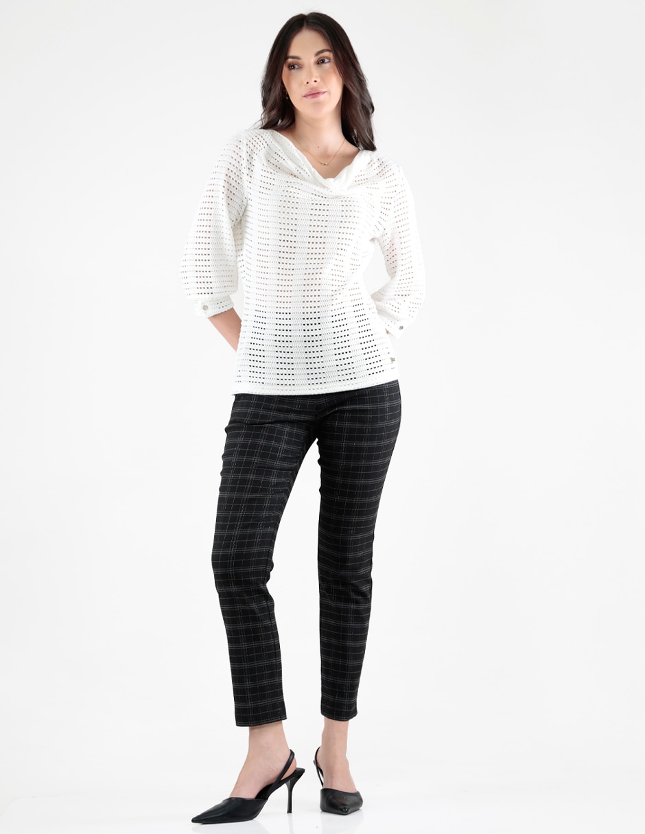 BLUSA no aplica manga 3/4 para mujer 4