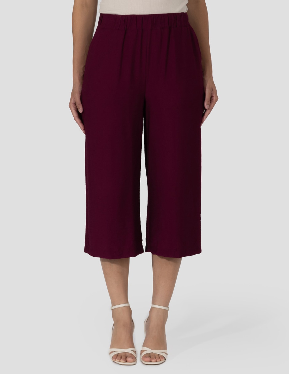 Pantalón capri relajado para mujer 5