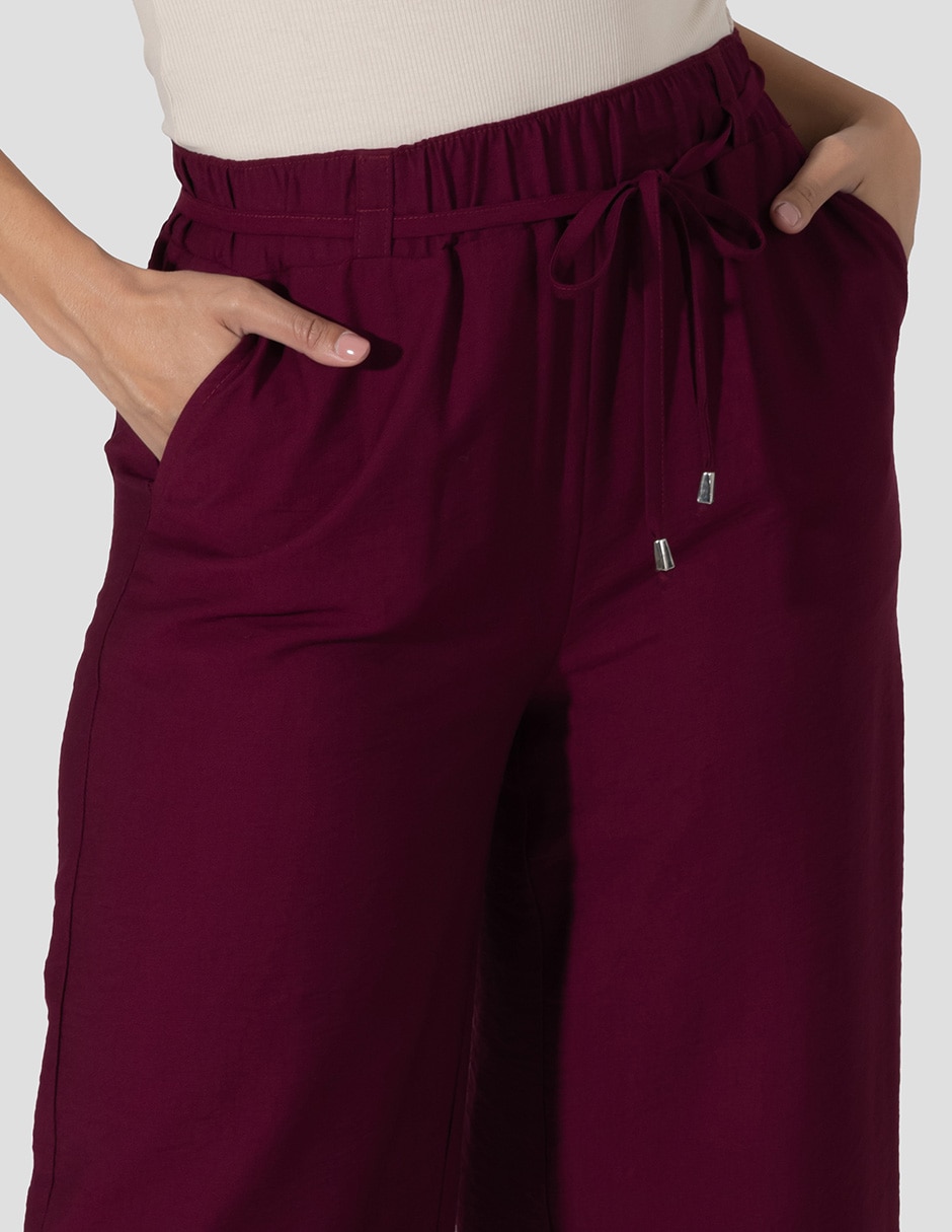 Pantalón capri relajado para mujer 4