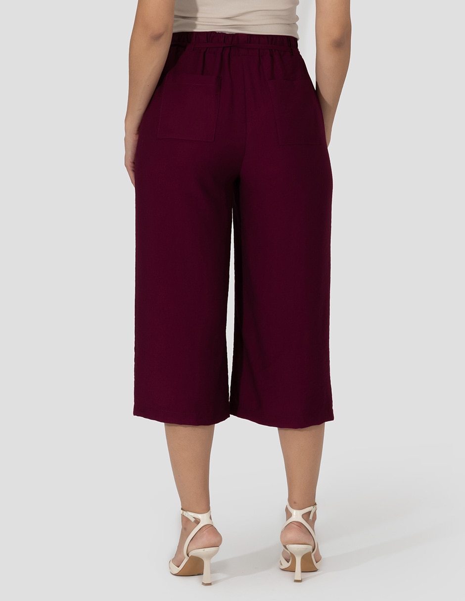 Pantalón capri relajado para mujer 2