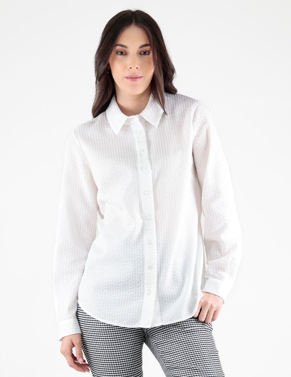 Blusa manga larga para mujer
