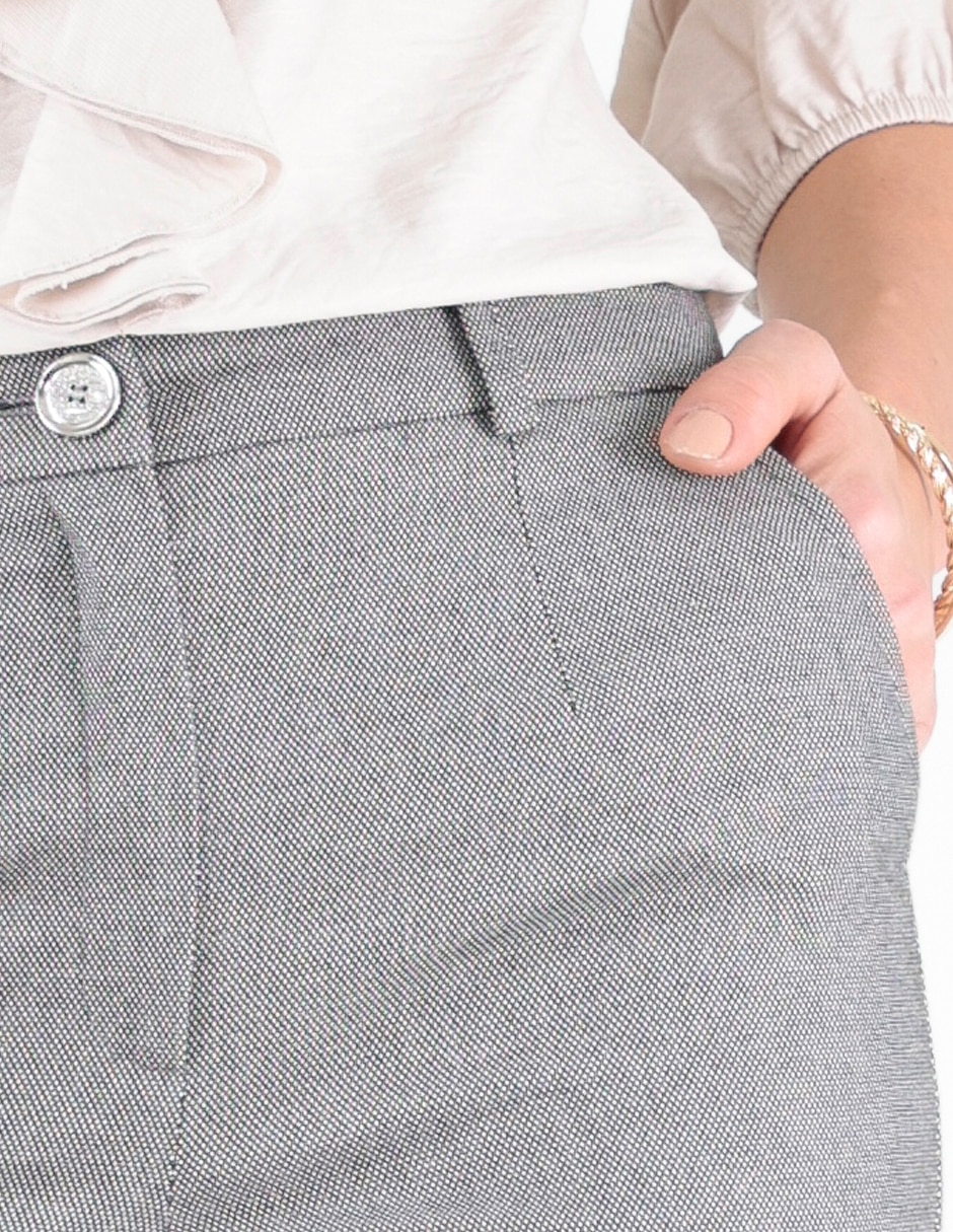 Pantalón chino recto para mujer