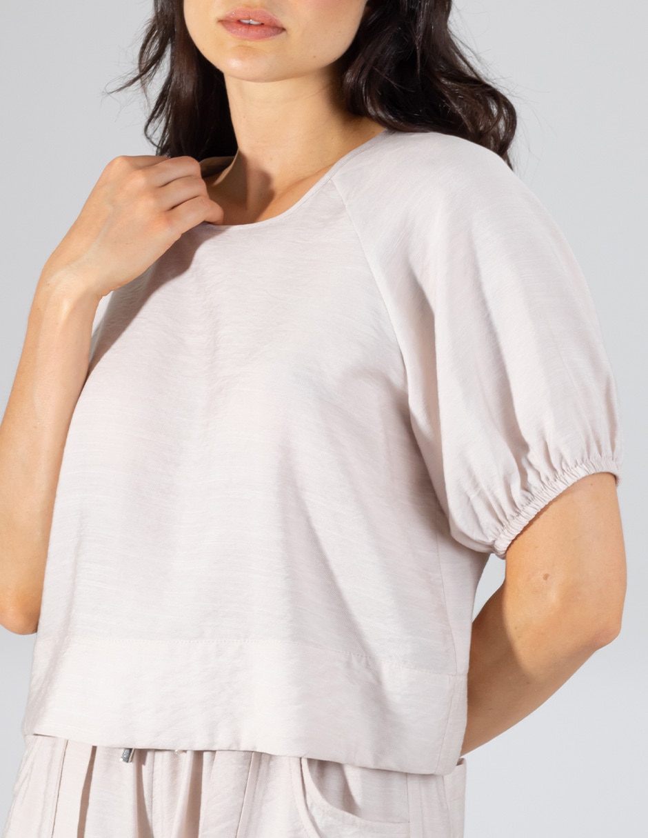 Blusa manga corta para mujer 4