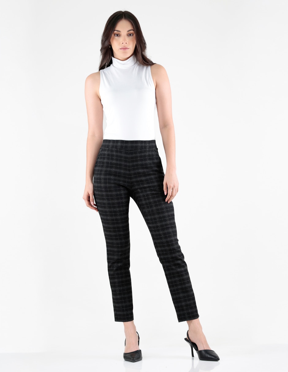 Pantalón regular regular para mujer 2