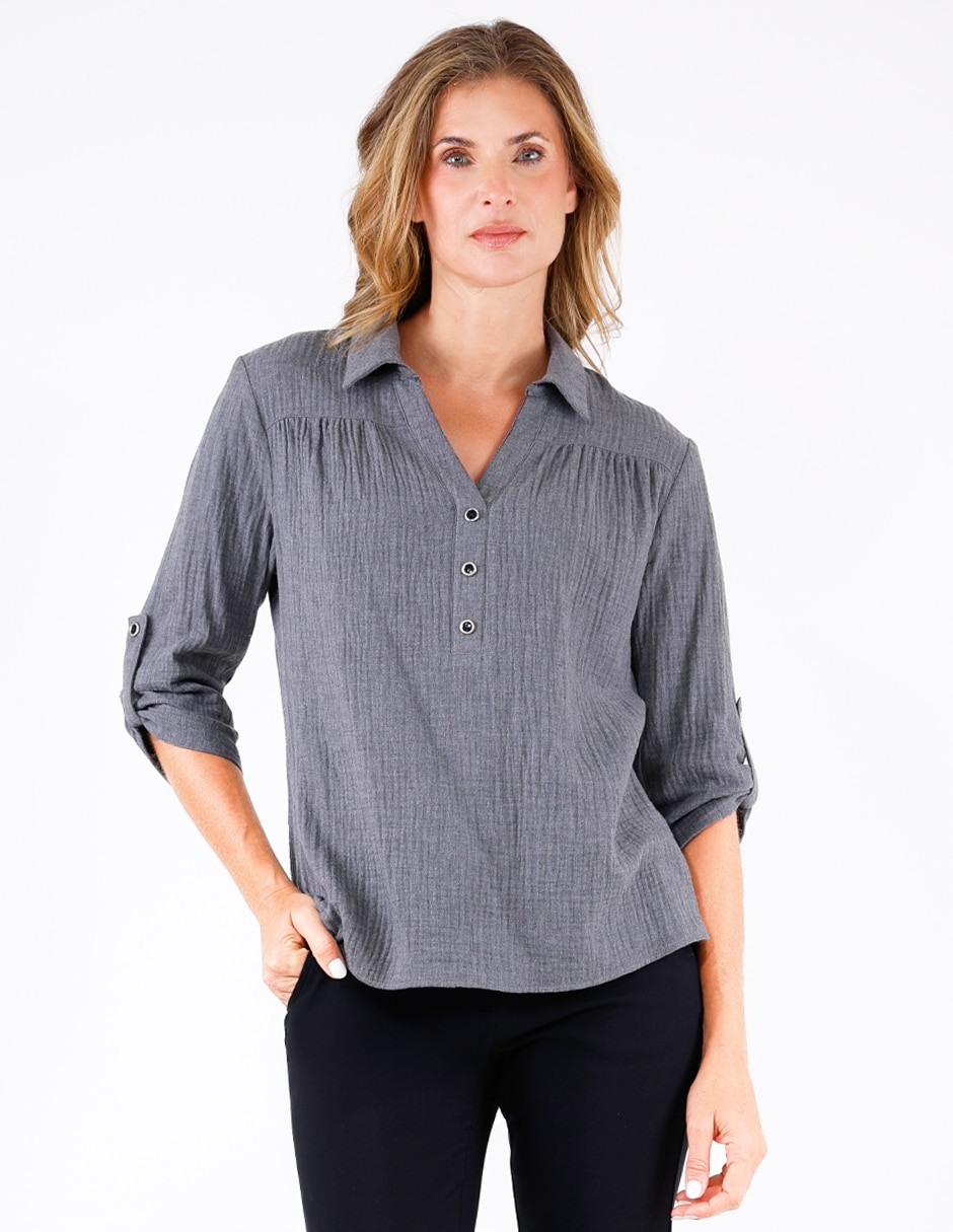 Blusa manga 3/4 para mujer