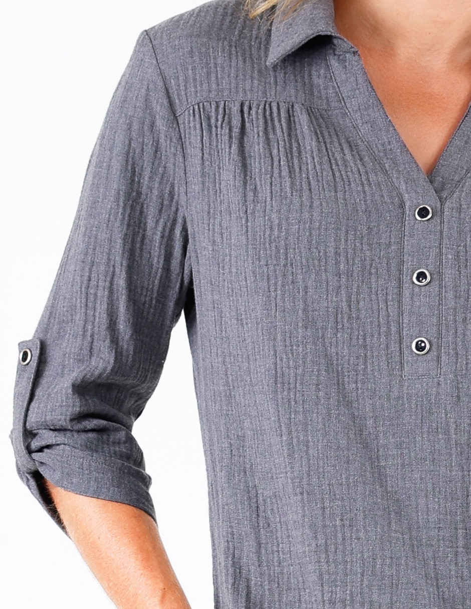 Blusa manga 3/4 para mujer