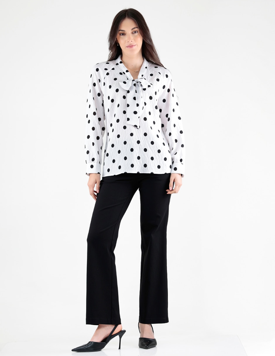 Blusa manga larga para mujer