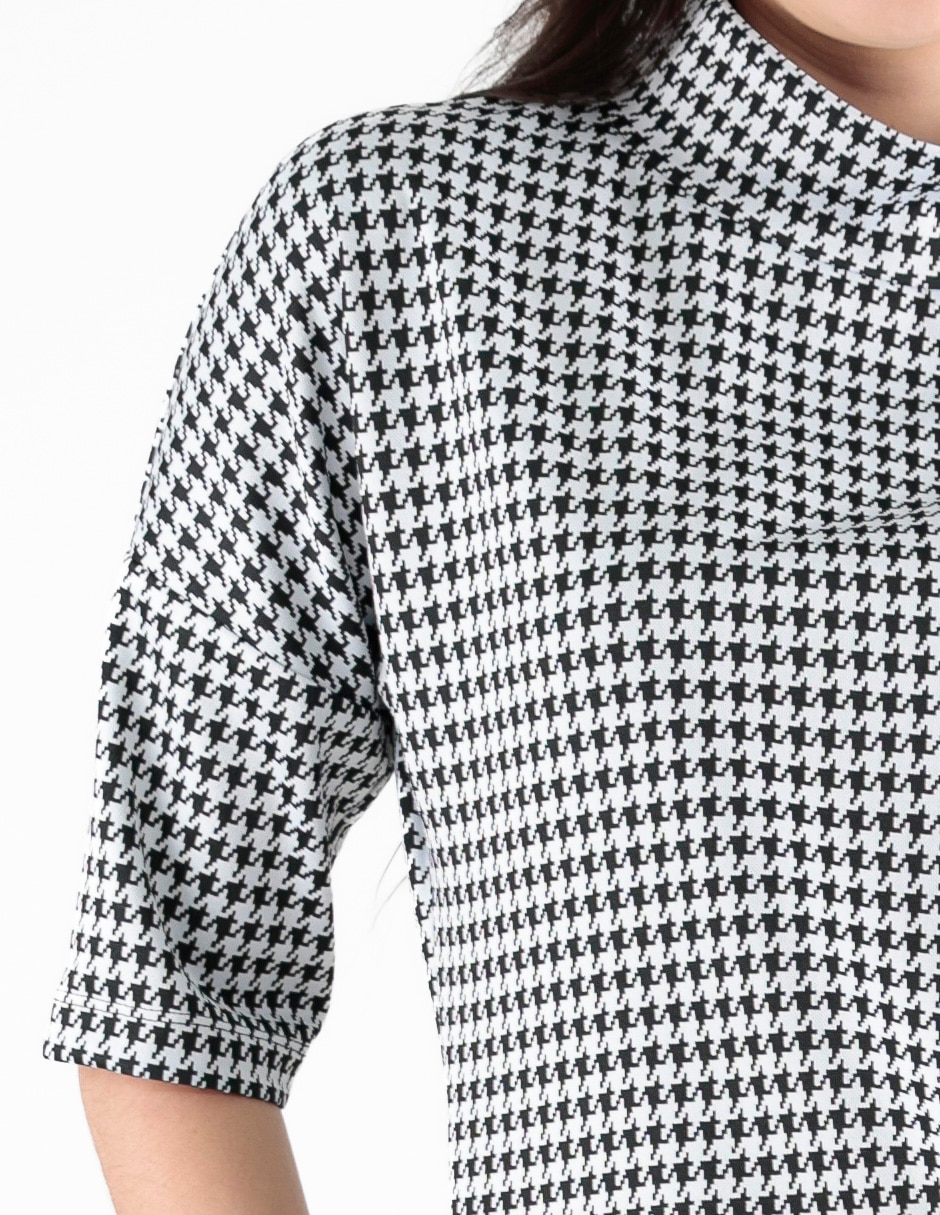 Blusa manga al codo para mujer