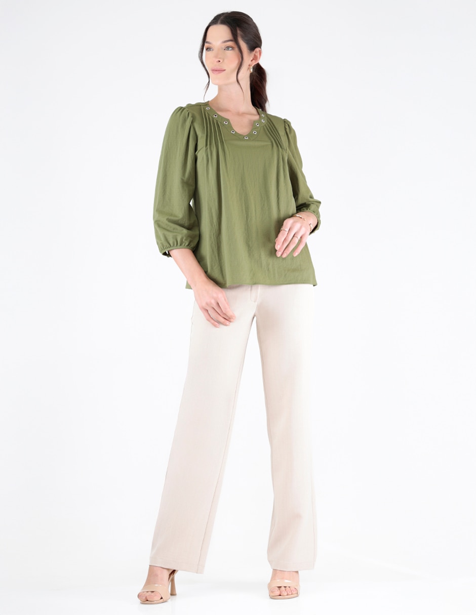 Blusa manga 3/4 para mujer