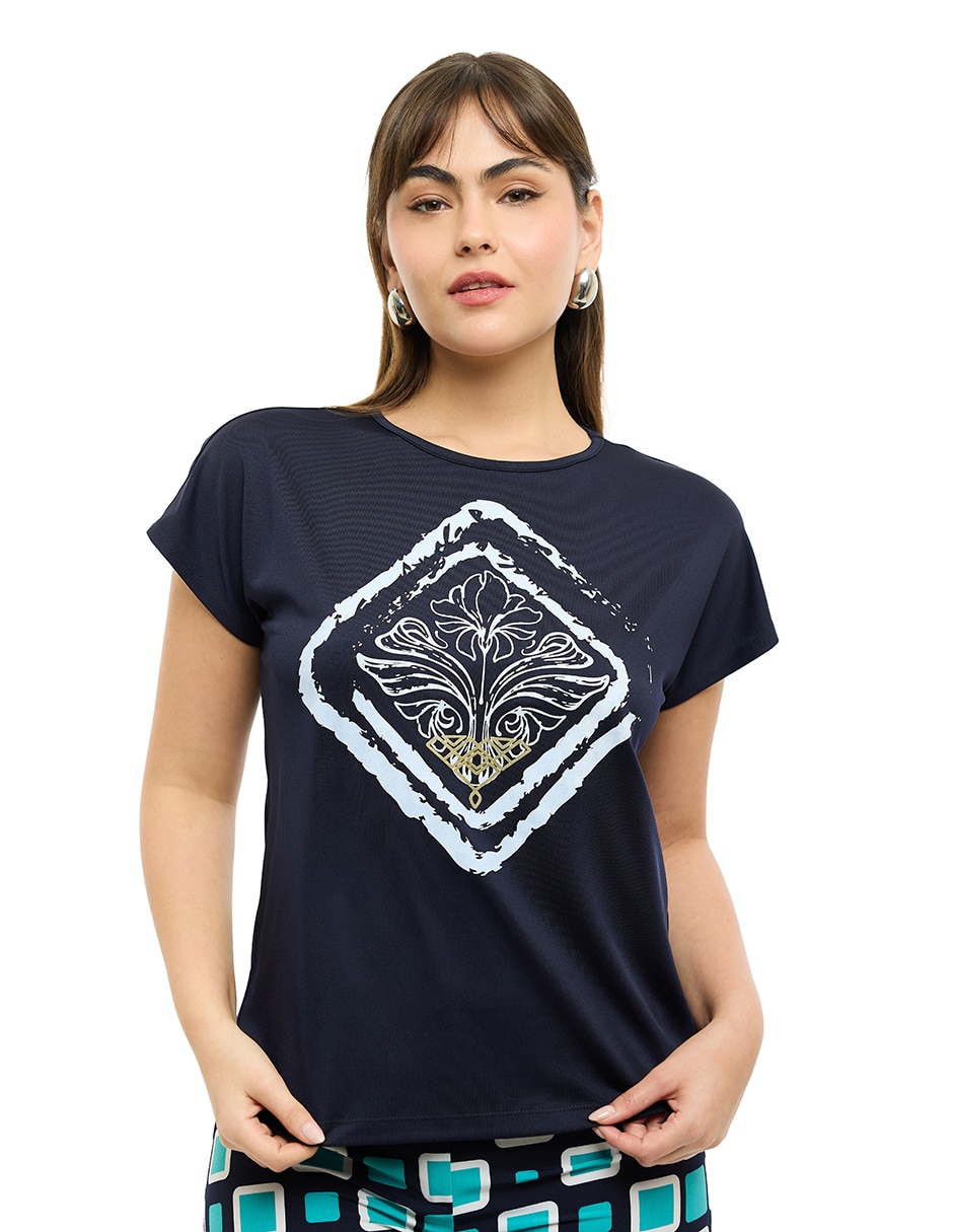 Blusa Alexis manga corta para mujer