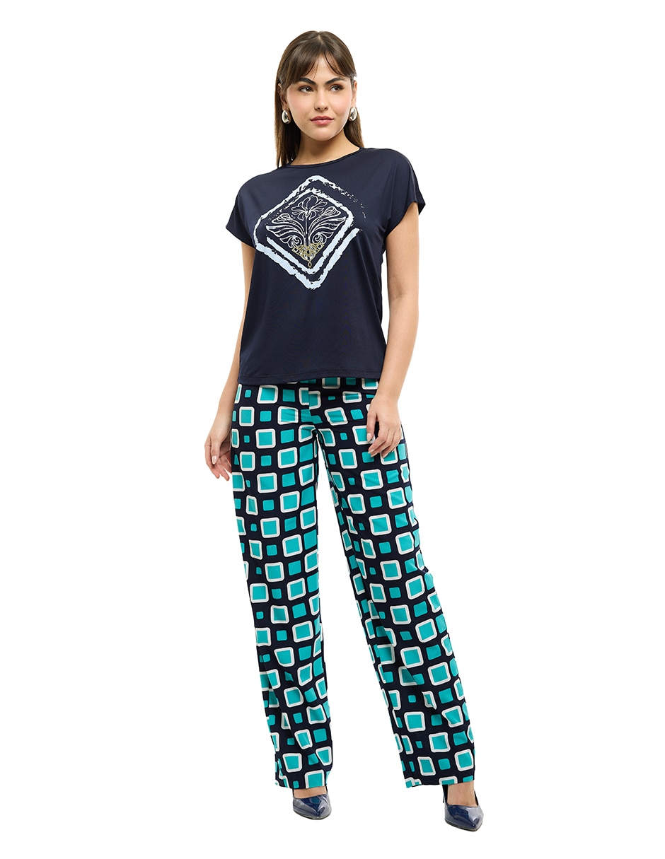 Blusa Alexis manga corta para mujer