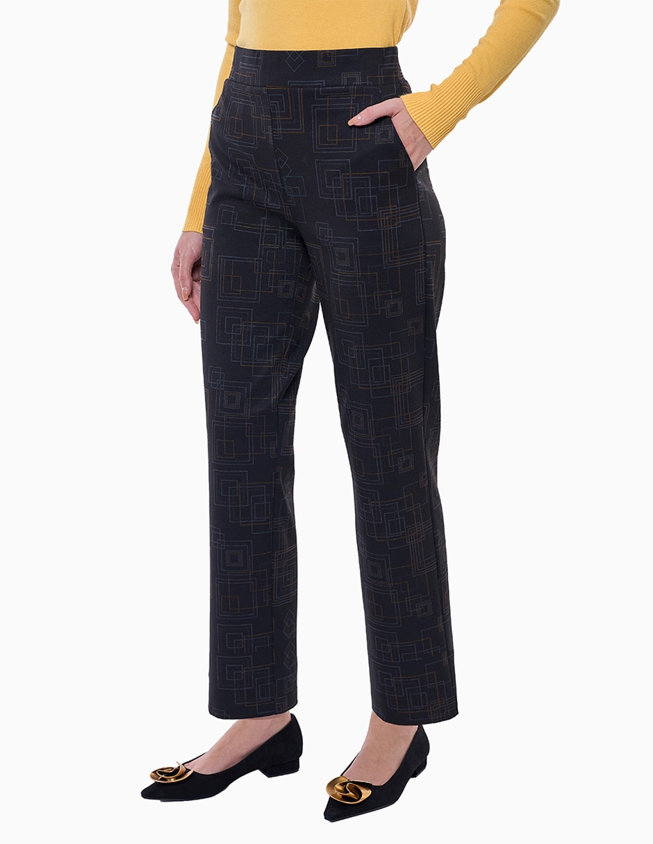 Pantalón regular mujer recto para mujer