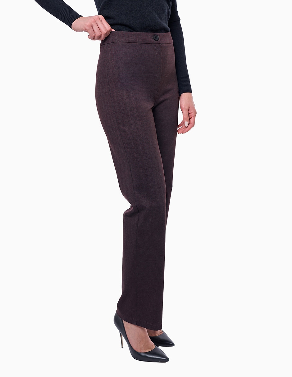 Pantalón regular mujer recto para mujer 1