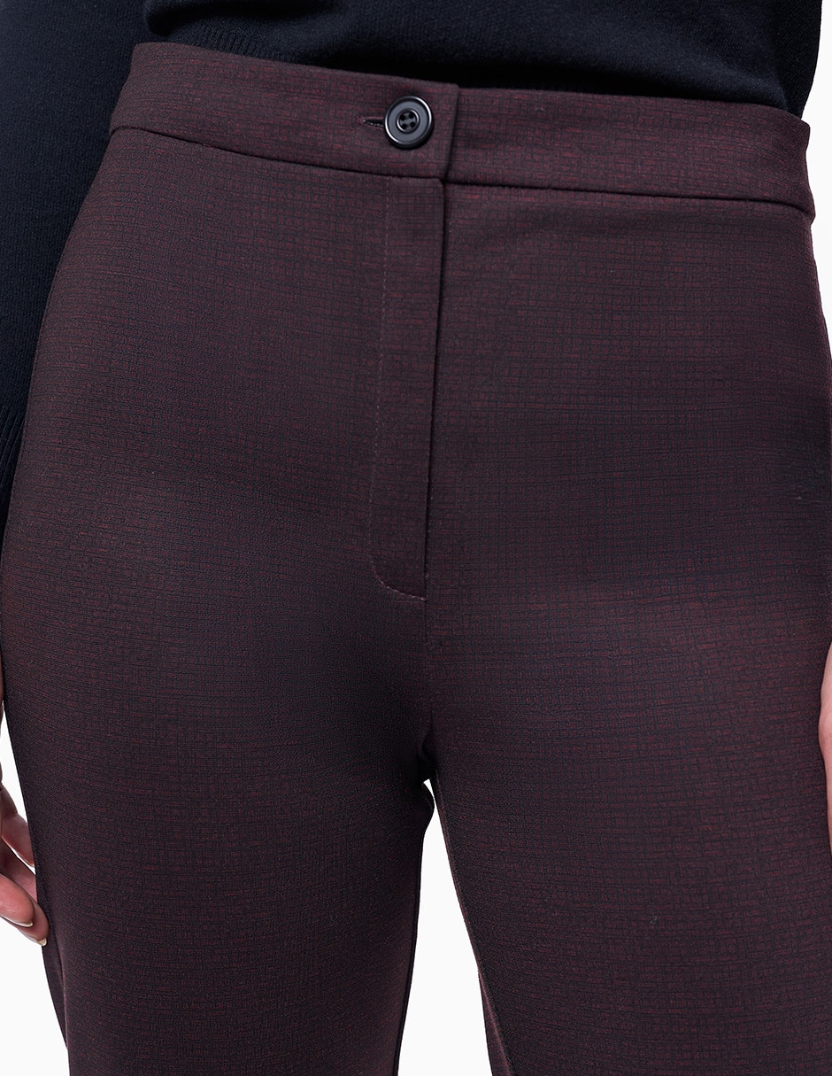 Pantalón regular mujer recto para mujer 4