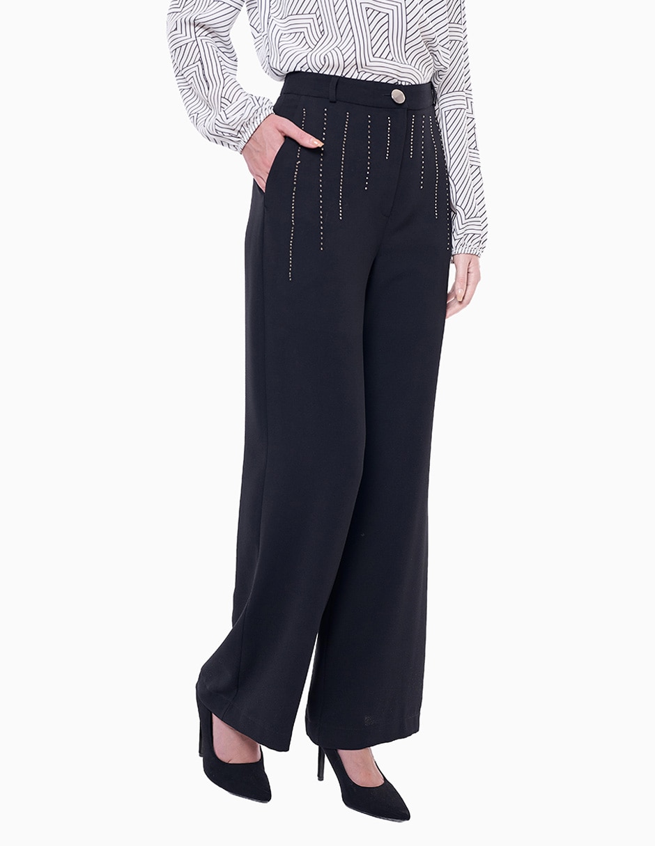 Pantalón regular mujer recto para mujer