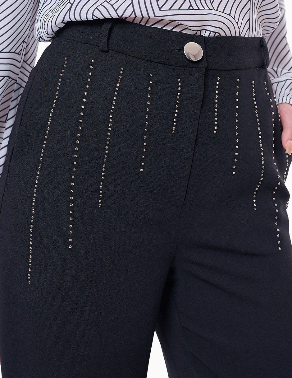 Pantalón regular mujer recto para mujer