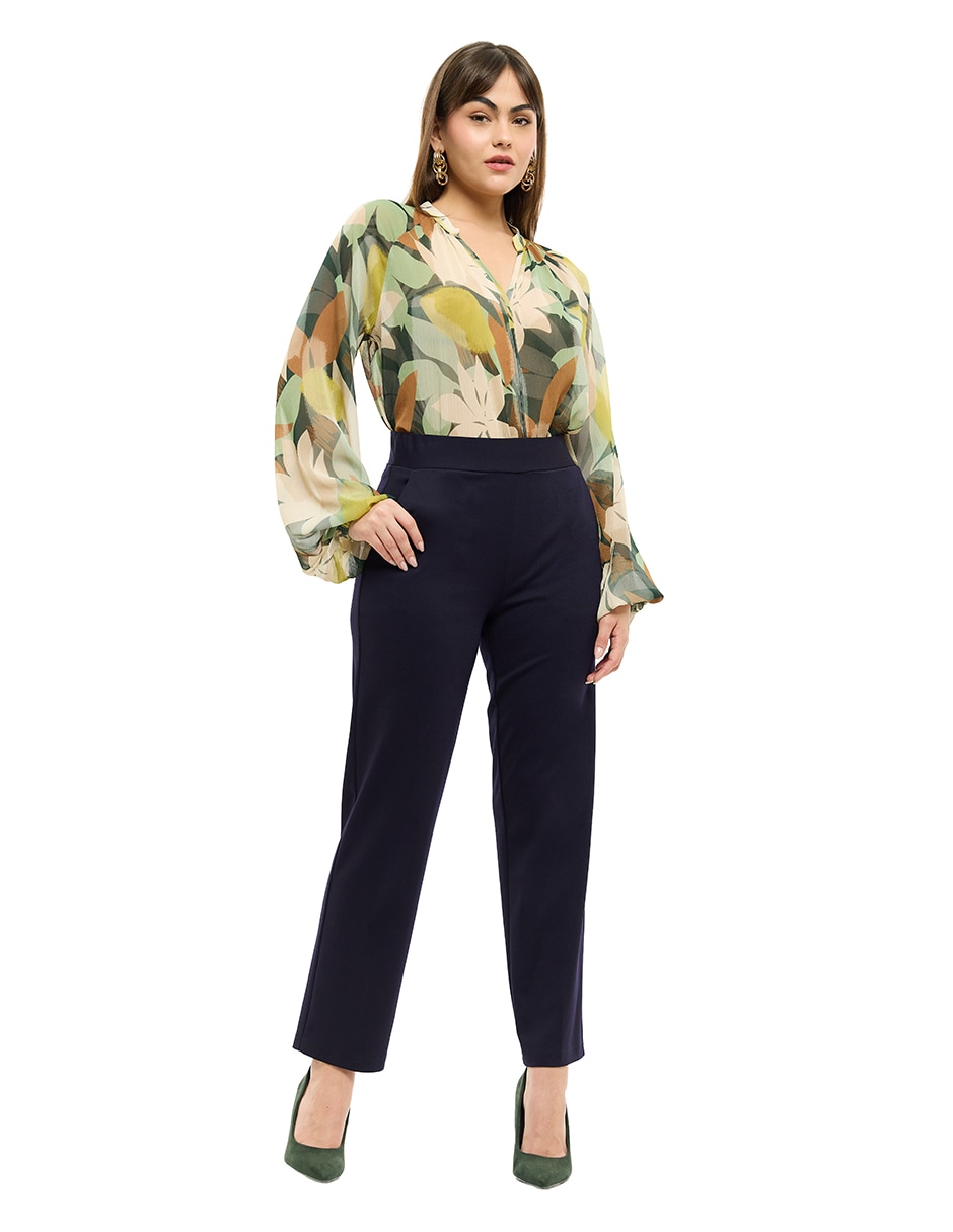 Pantalón De vestir Recto para mujer