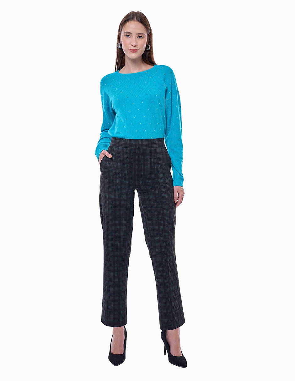 Pantalón regular mujer recto para mujer 3