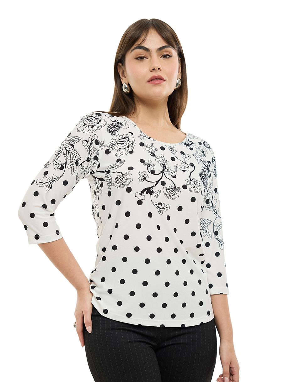 Blusa mujer manga 3/4 para mujer Blusa mujer manga 3/4 para mujer