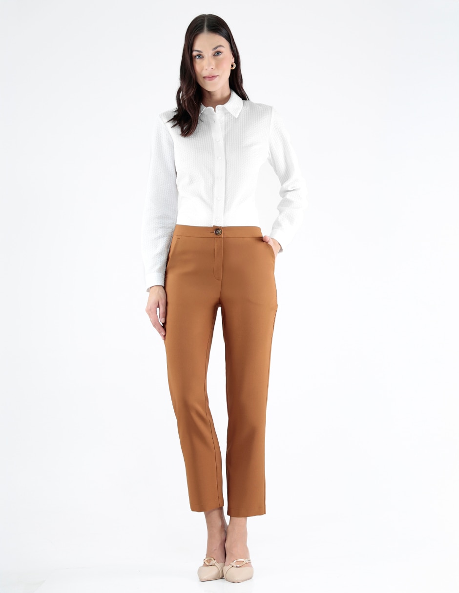 Pantalón de vestir regular para mujer 4