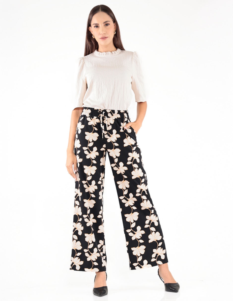 Pantalón relaxed amplio para mujer 4