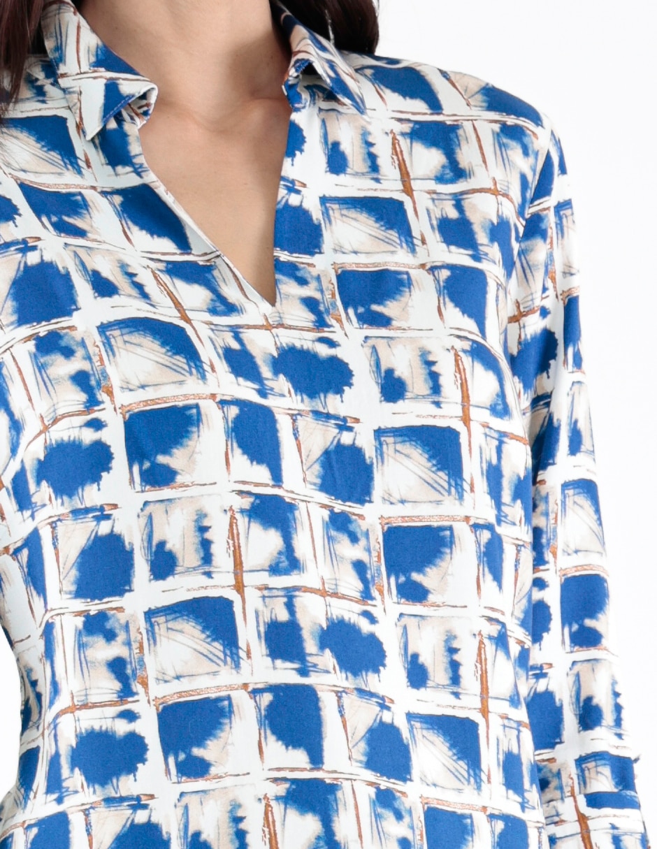 Blusa Pierre Cardin manga 3/4 para mujer