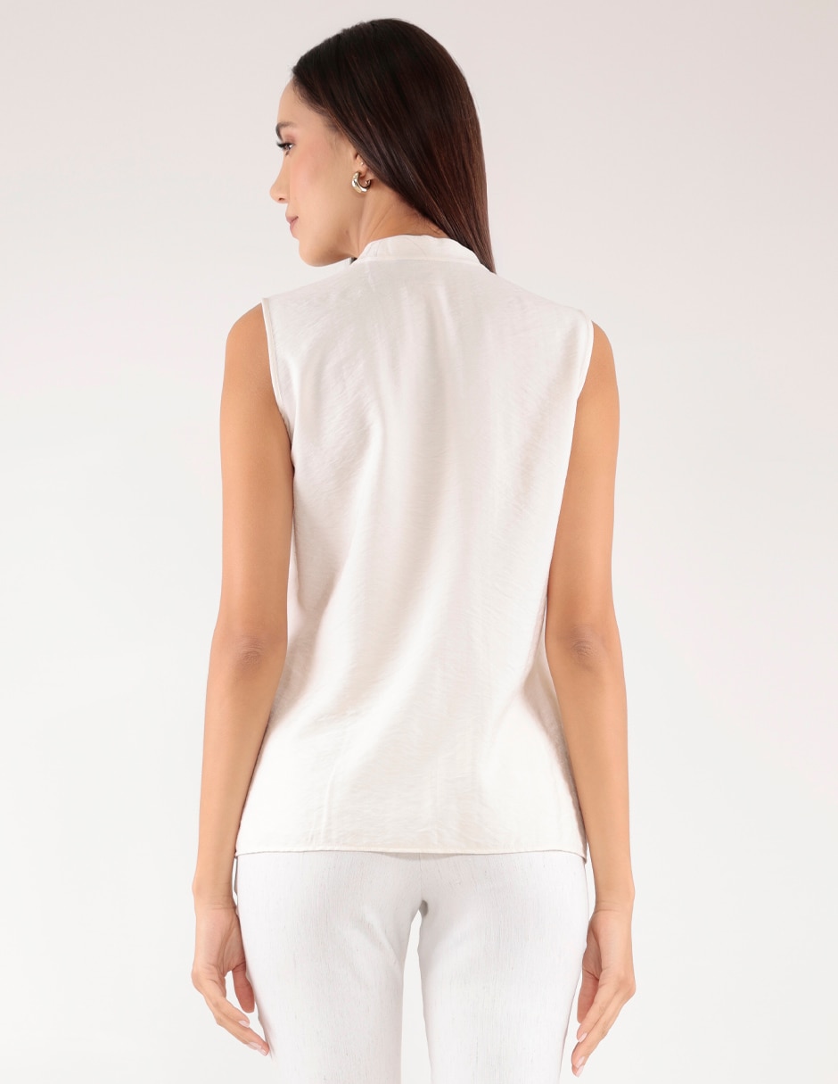 Blusa sin manga para mujer 4