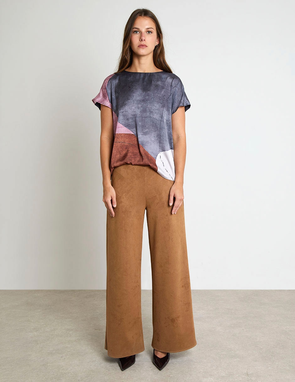 Pantalón relaxed wide leg para mujer Pantalón relaxed wide leg para mujer