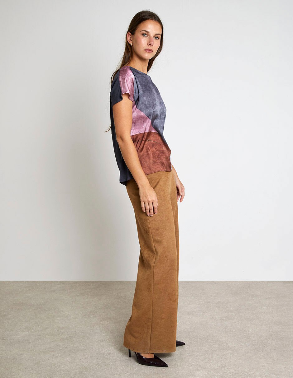 Pantalón relaxed wide leg para mujer 4