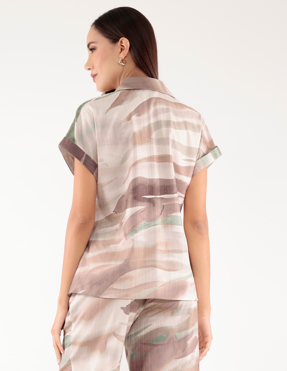 Blusa manga corta para mujer 4