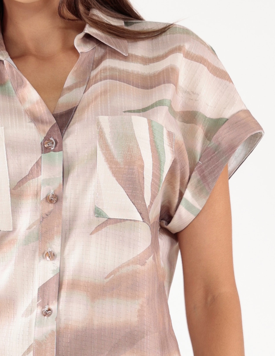 Blusa manga corta para mujer 2