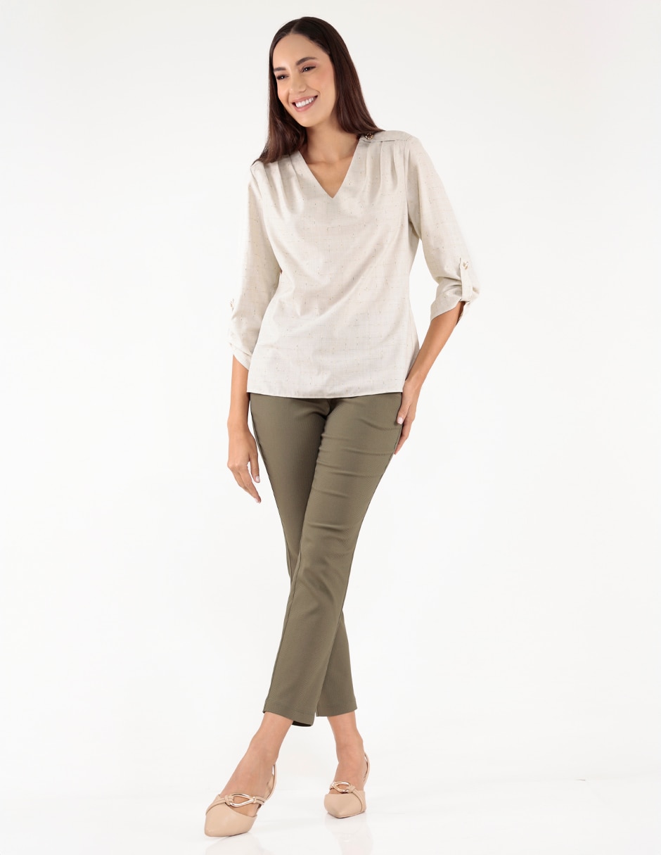 Blusa manga 3/4 para mujer 3