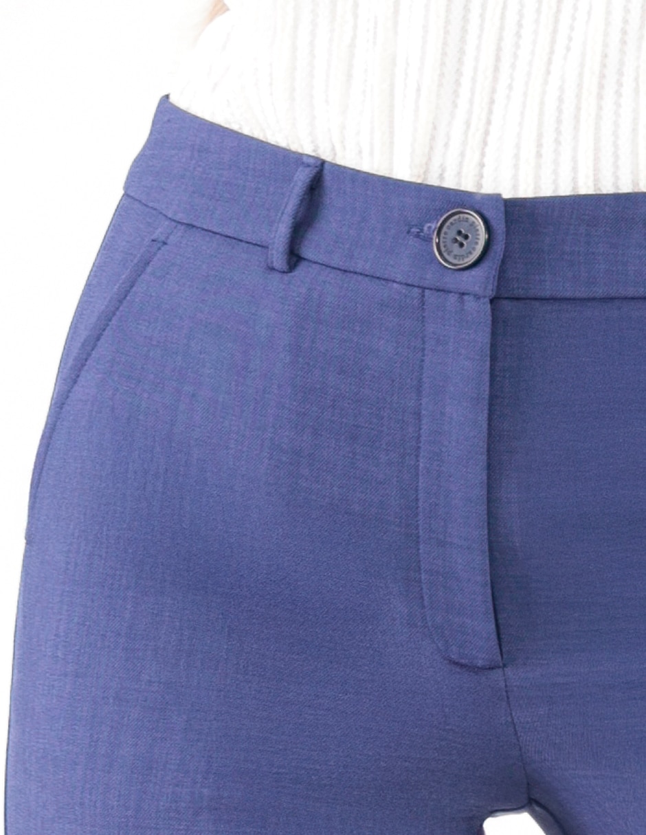Pantalón regular recto para mujer 3