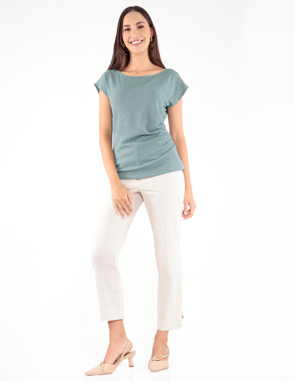 Blusa manga corta para mujer 3