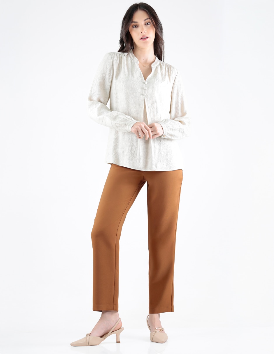 Blusa manga larga para mujer 4