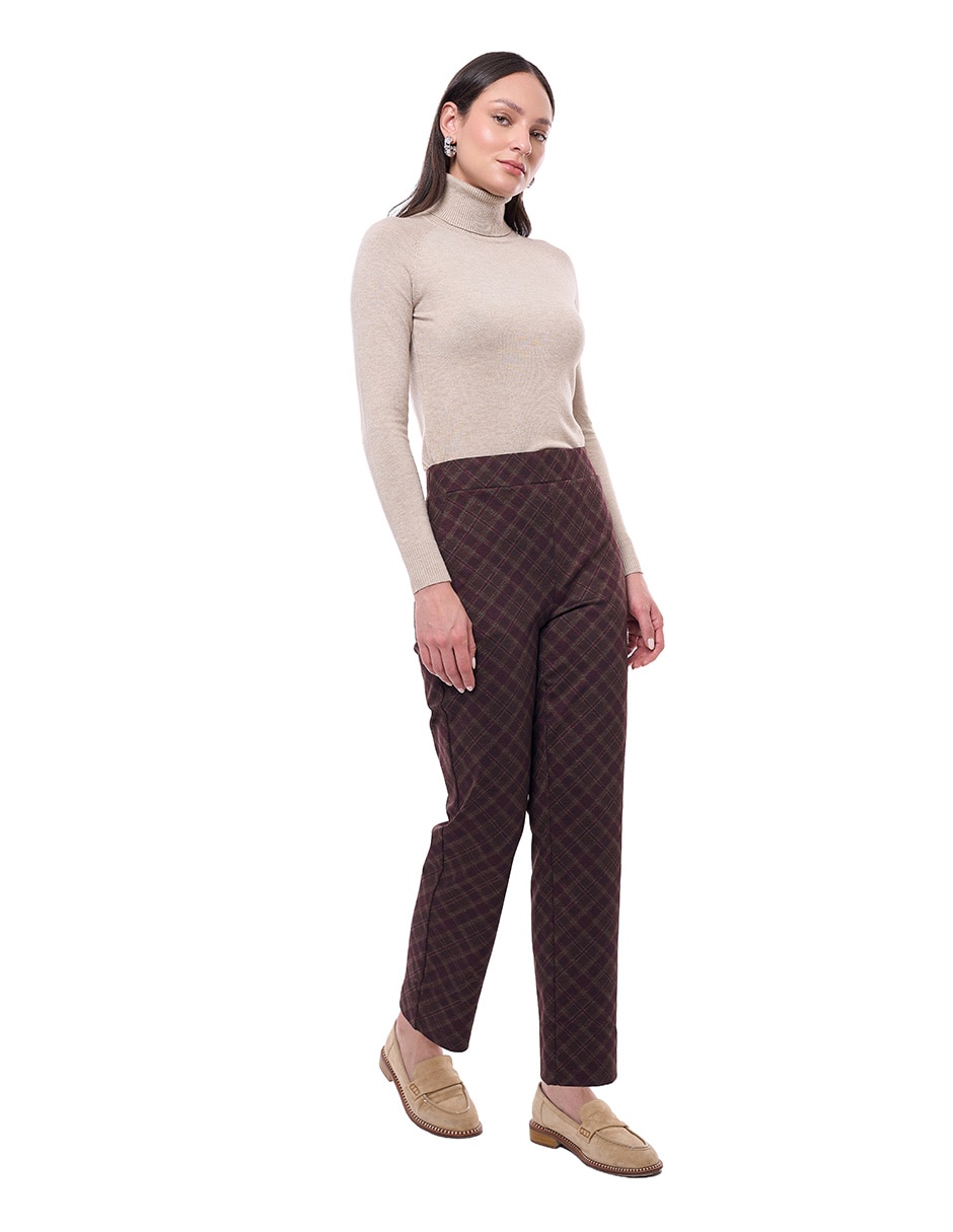 Pantalón regular mujer recto para mujer 3