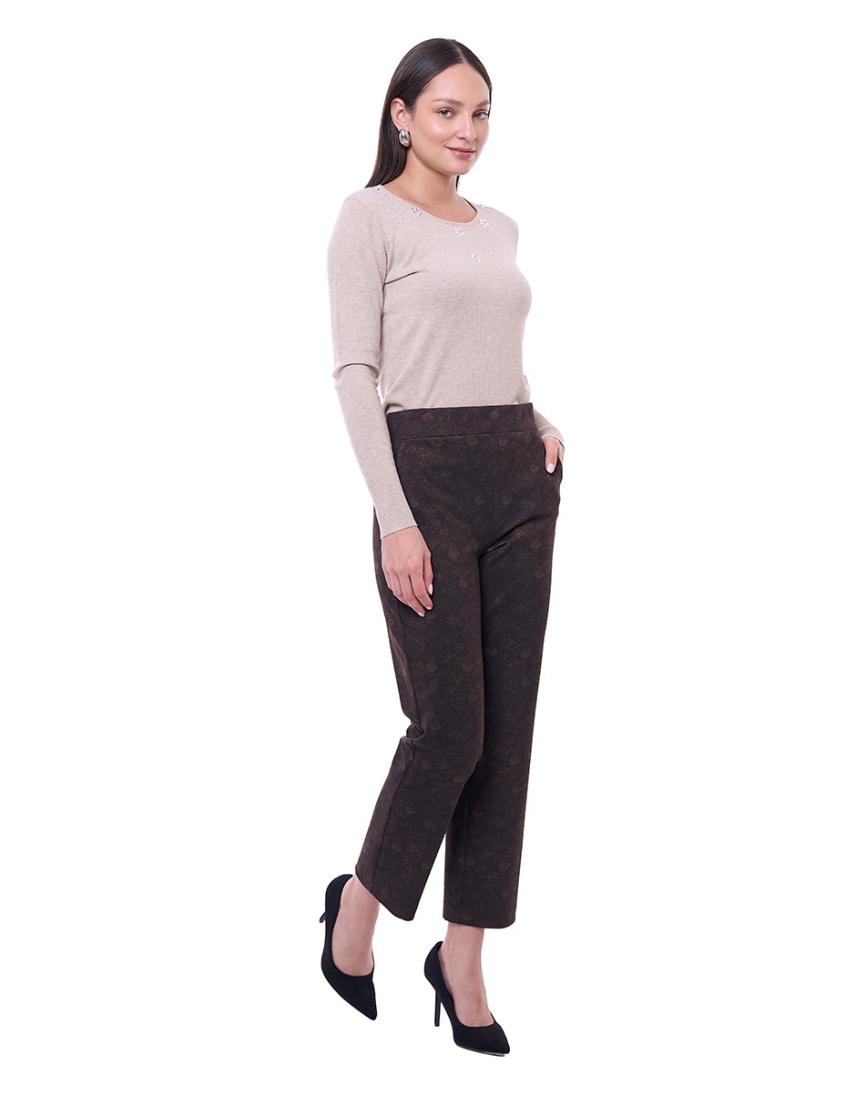 Pantalón regular mujer recto para mujer 3