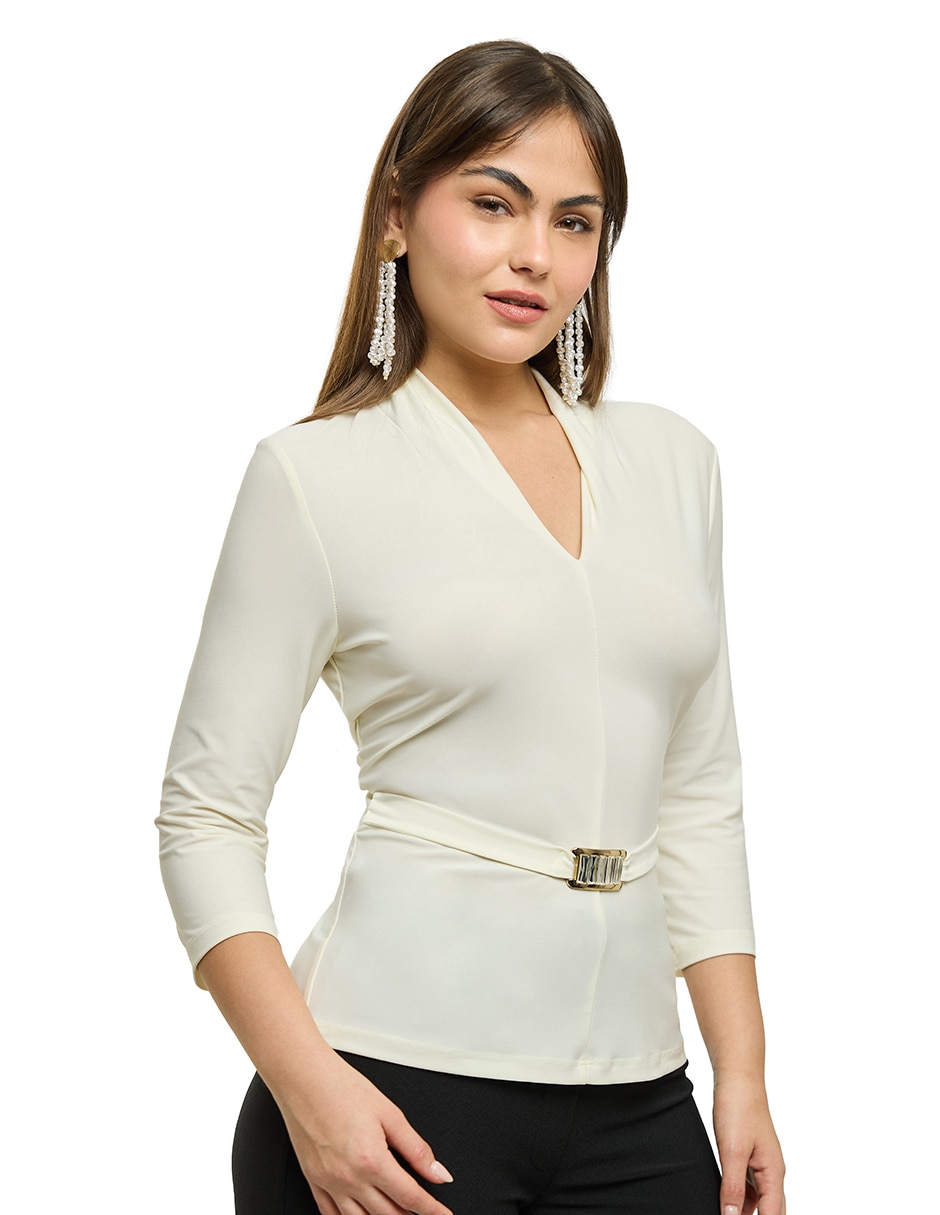 Blusa mujer manga 3/4 para mujer Blusa mujer manga 3/4 para mujer