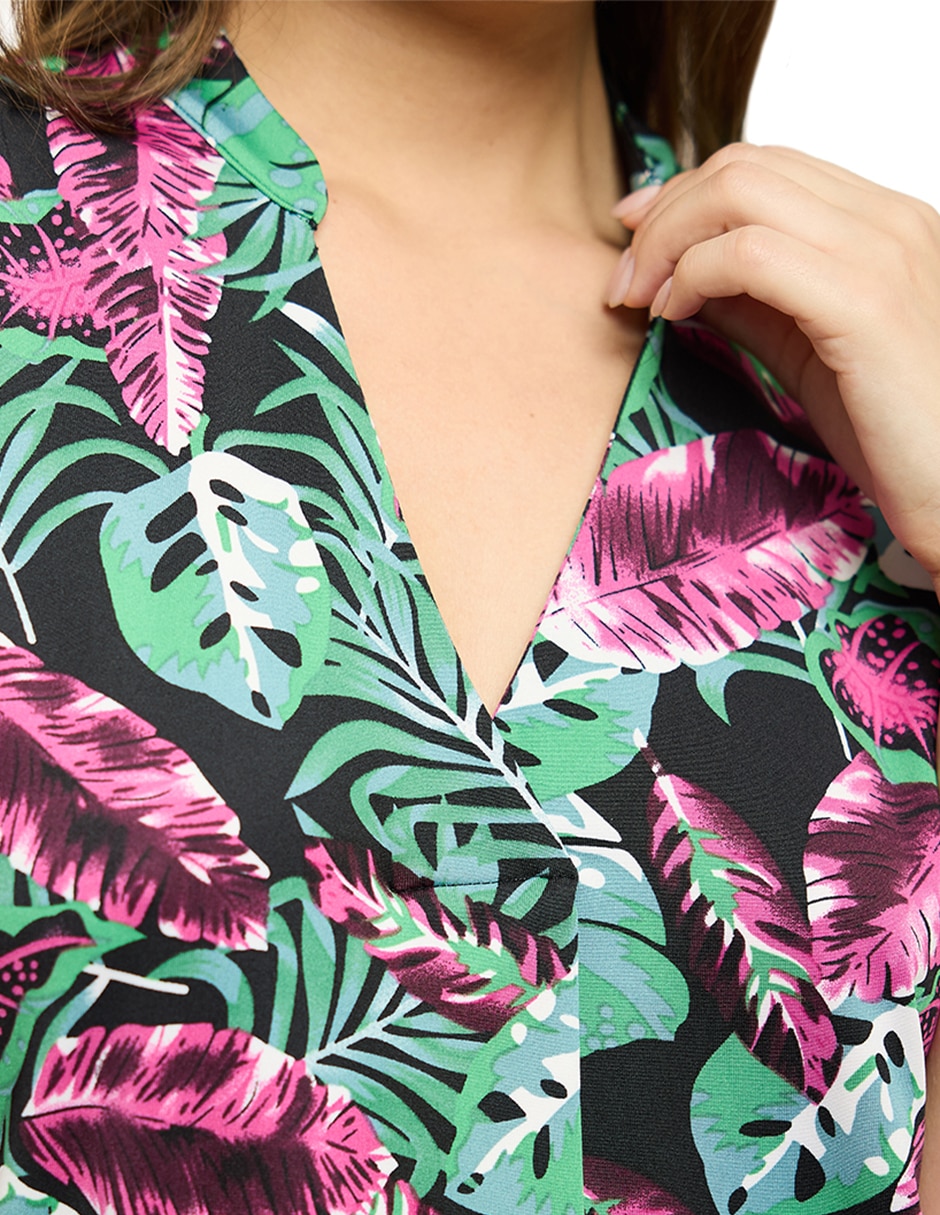 Blusa mujer manga corta para mujer 4