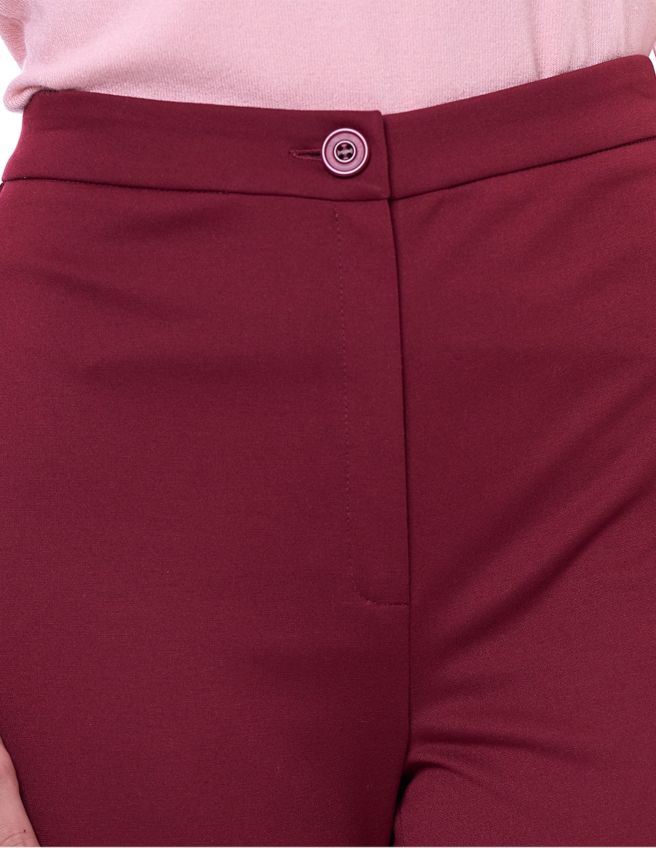 Pantalón regular mujer recto para mujer 4