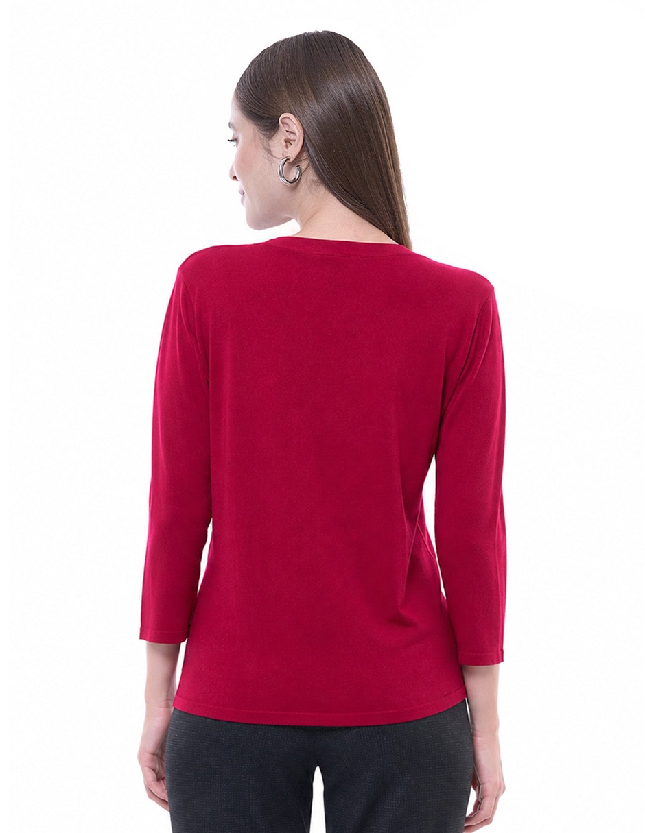 Blusa manga 3/4 para mujer