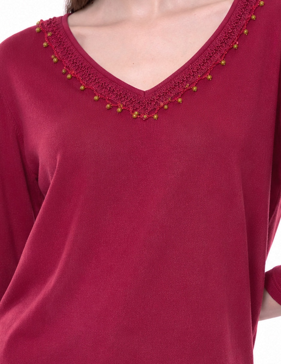 Blusa manga 3/4 para mujer