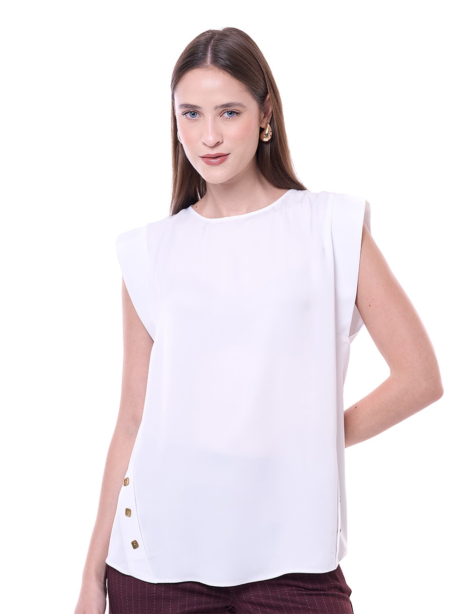 Blusa mujer sin manga para mujer Blusa mujer sin manga para mujer
