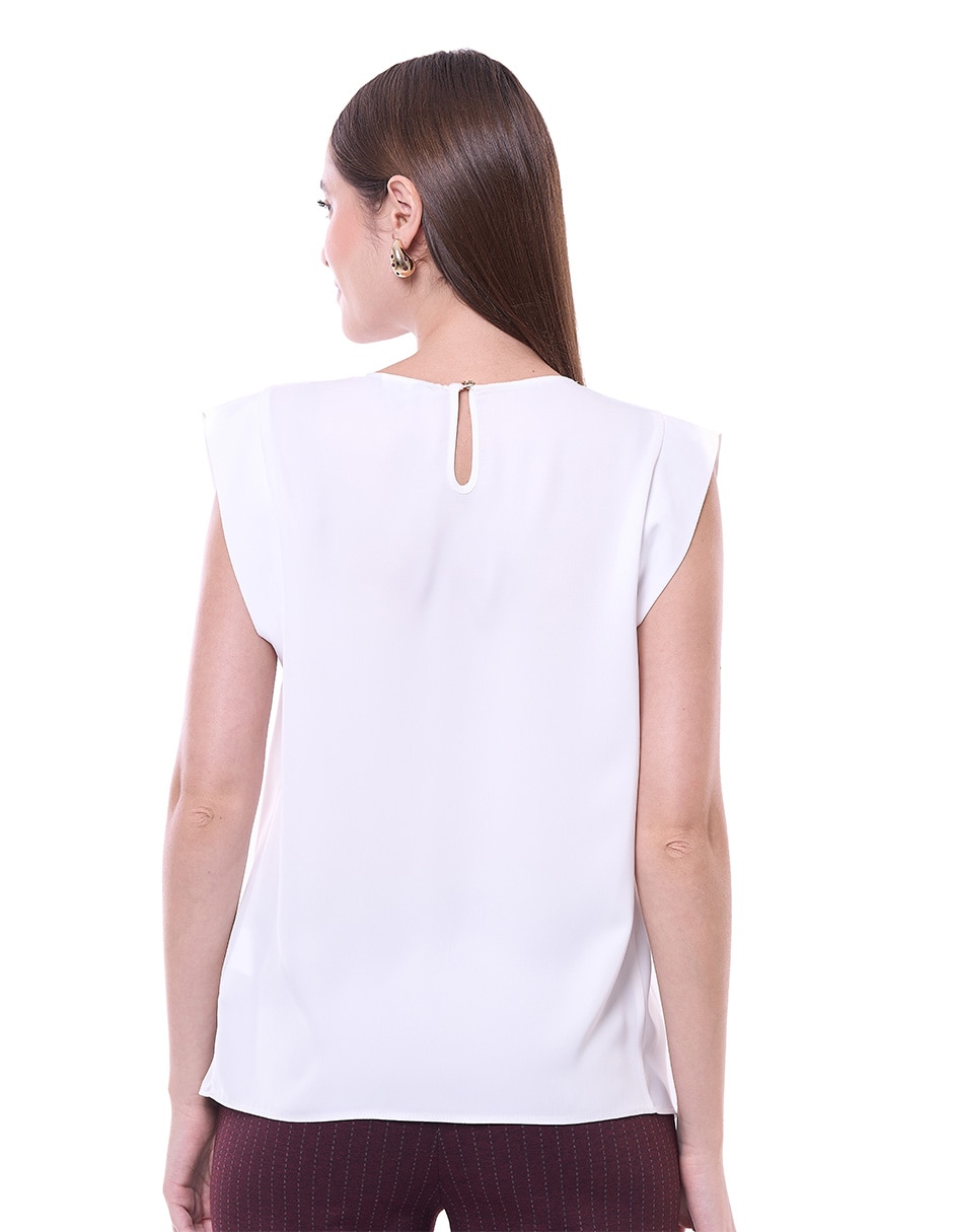 Blusa mujer sin manga para mujer 2
