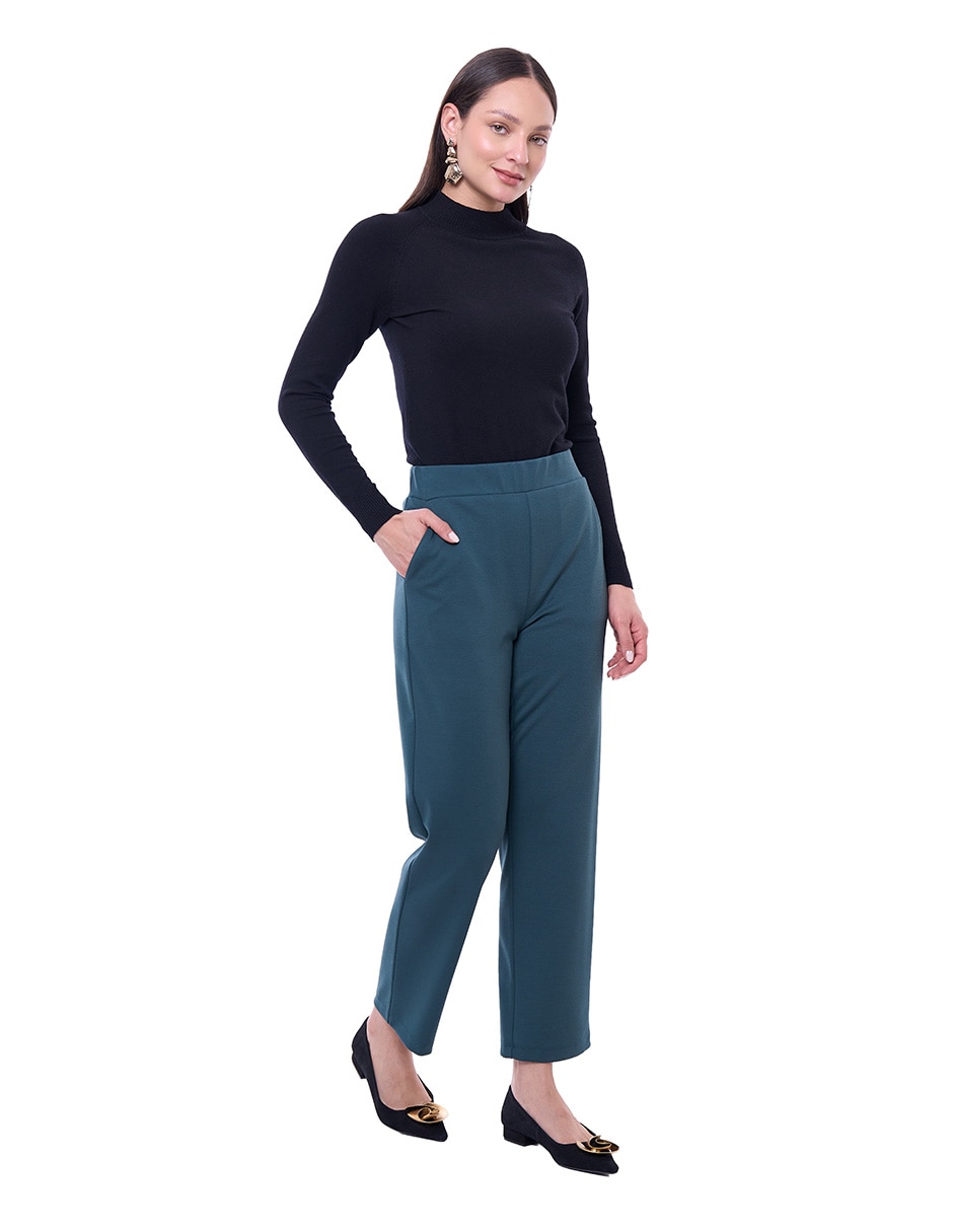 Pantalón regular mujer recto para mujer 3